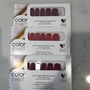 Color Street Nail Polish Strips  Set of 3